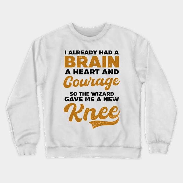 Knee Surgery Shirt | Wizard Gave Me New Knee Crewneck Sweatshirt by Gawkclothing